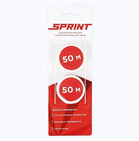 Уплотнительная нить Sprint набор катушек 2х50м, блистер купить в Челябинске | "Проконсим"