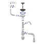 Сифон для мойки Unicorn В427Р, 40х50 гибкий отвод, 3 1/2'' х40 с отводом для стиральной машины, круглый и прямоугольный перелив купить в Челябинске | "Проконсим"