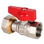 Краны латунные шаровые DN 15-20 PN 40 никелированные бабочка муфта-накидная гайка MVI BV.530 купить в Челябинске | "Проконсим"