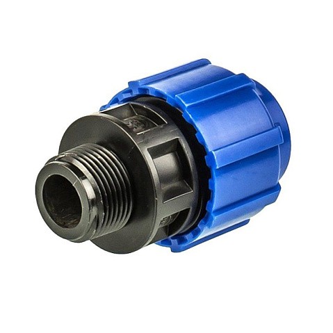 Муфта компрессионная для ПЭ DN 20-1/2'' PN 16 обжимное-штуцер купить в Челябинске | "Проконсим"