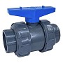 Кран шаровый клеевой НПВХ DN 110 PN 16 уплотнение EPDM/TPV черный Aquaviva AQVBVD110 купить в Челябинске | "Проконсим"
