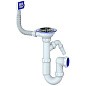 Сифон для мойки Unicorn Y430V, 3 1/2'' х40 без отвода, чаша из нержавеющей стали с отводом для стиральной машины, прямоугольный перелив купить в Челябинске | "Проконсим"