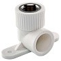 Угольник установочный ПП 20-1/2'' PN 25 с внутренней резьбой белый РТП 10797 купить в Челябинске | "Проконсим"