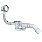 Сифон для ванны Unicorn S101, 40х50 отвод 45гр., 1 1/2'' х40 чаша из нержавеющей стали, круглый перелив купить в Челябинске | "Проконсим"