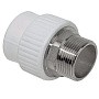 Муфта комбинированная ПП 32-1'' PN 25 под ключ с наружной резьбой белая VALFEX  купить в Челябинске | "Проконсим"