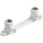 Угольник установочный двойной ПП 25-1/2'' PN 25 с внутренней резьбой белый VALFEX  купить в Челябинске | "Проконсим"