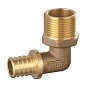 Угольник латунный для PEX DN 16 с наружной резьбой 1/2'' под надвижную гильзу PLP купить в Челябинске | "Проконсим"