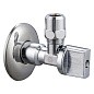 Кран латунный шаровой угловой MVI BV.464 DN 15-цанга 10 PN 10 наружная-M10 штуцер бабочка купить в Челябинске | "Проконсим"