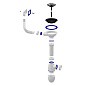 Сифон для мойки Unicorn В410P, без отвода, 3 1/2'' х40 чаша из нержавеющей стали, прямоугольный перелив купить в Челябинске | "Проконсим"