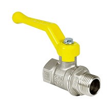 Краны латунные шаровые газовые 11Б27фт1М DN 15-50 PN 25-40 никелированные рычаг муфта-штуцер Valfex.272 Standart ГОСТ Р 59553 купить в Челябинске | "Проконсим"