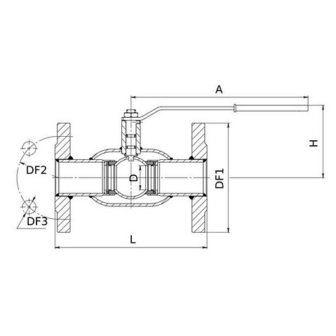 Кран стальной шаровой 11с32п DN 200-150 PN 25, фланцевый, 400мм, Breeze купить в Челябинске | "Проконсим"