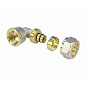 Угольник латунный для PEX труб 20-1/2'' PN 10 обжимной никелированный Valfex VF.352.N  купить в Челябинске | "Проконсим"