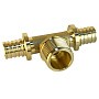 Тройник латунный для PEX труб 16-1/2''-16 PN 16 S-2,2мм под надвижную гильзу Valfex VF.433.AF купить в Челябинске | "Проконсим"