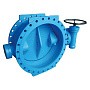 Затвор дисковый поворотный DN 150 PN 16 фланцевый с 2-эксцентриситетом c редуктором FAF 38000150 купить в Челябинске | "Проконсим"