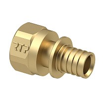 Муфты латунные для PEX труб DN 16-40 PN 16 под надвижную гильзу с внутренней резьбой РосТурПласт купить в Челябинске | "Проконсим"
