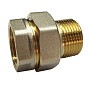 Американки латунные DN 15-50 PN 40 никелированные муфта-штуцер прямые купить в Челябинске | "Проконсим"