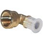 Угольник латунный для PEX труб 25-3/4'' с внутренней резьбой под надвижную гильзу Hipex типS HFWS00060