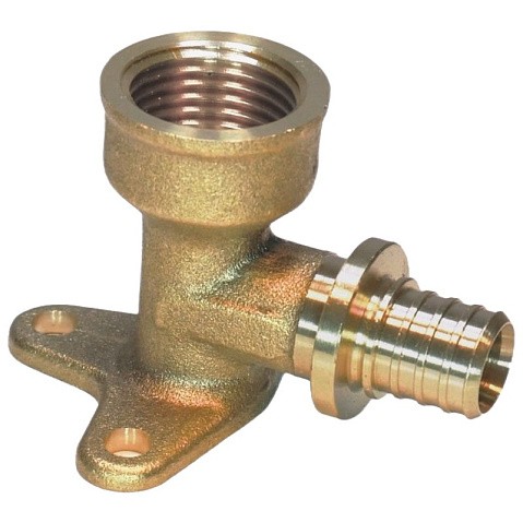 Угольник латунный (водорозетка) для PEX труб 20-1/2'' с внутренней резьбой под надвижную гильзу Hipex типS HFWS00056 купить в Челябинске | "Проконсим"
