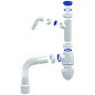 Сифон для умывальника Unicorn А520V, 40х50 гибкий отвод, 1 1/2'' х40 с отводом для стиральной машины преходник 40х32 купить в Челябинске | "Проконсим"