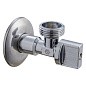 Кран латунный шаровой угловой MVI BV.464 DN 15-20 PN 10 штуцер бабочка купить в Челябинске | "Проконсим"
