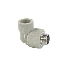 Угольники ПП DN 20-32 PN 25 комбинированные с наружной резьбой серые Valfex купить в Челябинске | "Проконсим"