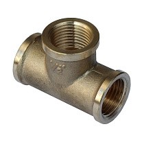 Тройники латунные DN 15-50 PN 40 муфта-муфта-муфта купить в Челябинске | "Проконсим"