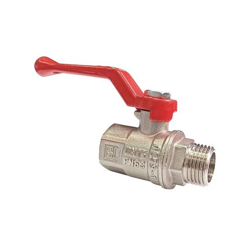 Кран латунный шаровой Valfex Premium.214.NR1.012 усиленный Н 11Б27фт1М DN 20 PN 40 никелированный рычаг муфта-штуцер купить в Челябинске | "Проконсим"