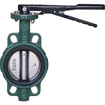Затворы чугунные дисковые DN 40-250 PN 16 межфланцевые с чугунным диском рычаг GALA Тип.2302H-L купить в Челябинске | "Проконсим"