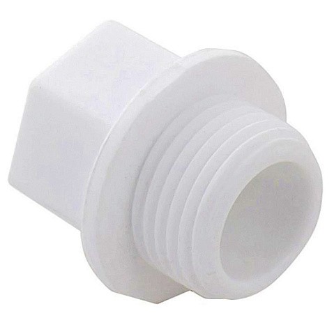Заглушка резьбовая ПП  1/2'' PN 25 с наружной резьбой белая VALFEX  купить в Челябинске | "Проконсим"