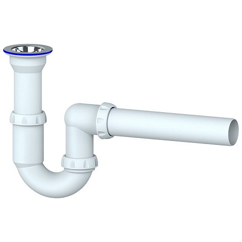 Сифон для умывальника Unicorn Y110, 40х40 прямой отвод, 1 1/2'' х40 чаша из нержавеющей стали купить в Челябинске | "Проконсим"