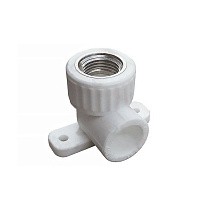 Угольники установочные ПП DN 20-25 PN 25 с внутренней резьбой белые PlasticPro купить в Челябинске | "Проконсим"