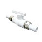 Кран шаровой полнопроходной VALFEX 32 PN 25 с двусторонним разъемным соединением белый купить в Челябинске | "Проконсим"