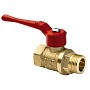 Краны латунные шаровые 11Б27п1 DN 15-40 PN 40 рычаг муфта-штуцер БАЗ Standart купить в Челябинске | "Проконсим"