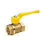 Кран латунный шаровой газовый 11Б27п DN40 PN40 рычаг муфта-муфта БАЗ Standart купить в Челябинске | "Проконсим"