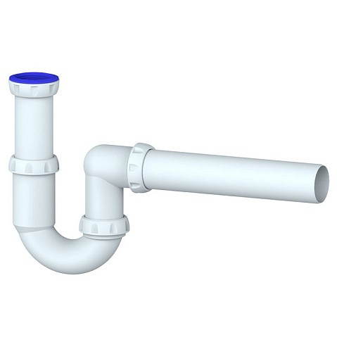 Сифон для умывальника Unicorn Y415, 40х40 прямой отвод, 1 1/2'' х40 преходник 40х32 купить в Челябинске | "Проконсим"