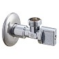 Кран латунный шаровой угловой MVI BV.464 DN 15-15 PN 10 хромированный штуцер бабочка купить в Челябинске | "Проконсим"