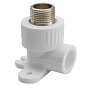Угольник установочный ПП 20-3/4'' PN 25 с наружной резьбой белый РТП 15105 купить в Челябинске | "Проконсим"