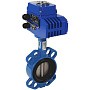 Затвор дисковый поворотный DN 250 PN 10(16) межфланцевый с диском из нержавеющей стали уплотнение-EPDM электропривод Э.Н-ЧФ-600 СИБЗТА купить в Челябинске | "Проконсим"