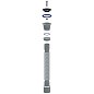 Сифон гофрированный Unicorn D220, 40х50 гибкий отвод, 1 1/2'' х40 чашка из нержавеющей стали, 800мм купить в Челябинске | "Проконсим"