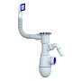 Сифон для мойки Unicorn В440V без отвода 1 1/2'' х40 чаша из нержавеющей стали прямоугольный перелив