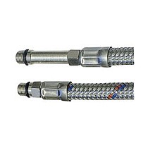 Гибкая подводка для смесителя с оплеткой из нержавеющей стали М10х1-G1/2(комплект) купить в Челябинске | "Проконсим"