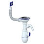 Сифон для мойки Unicorn В430V, без отвода, 3 1/2'' х40 с отводом для стиральной машины, прямоугольный перелив купить в Челябинске | "Проконсим"