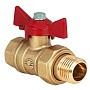 Краны латунные шаровые 11Б27фт1М DN 15-32 PN 40 бабочка-американка Valfex.230 DeltaPro купить в Челябинске | "Проконсим"