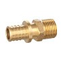 Муфта латунная для PEX DN 16 с наружной резьбой 1/2'' под надвижную гильзу PLP купить в Челябинске | "Проконсим"