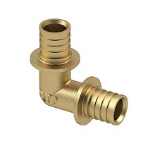 Угольники латунные для PEX-PEX труб DN 16-40 PN 16 под надвижную гильзу РосТурПласт купить в Челябинске | "Проконсим"