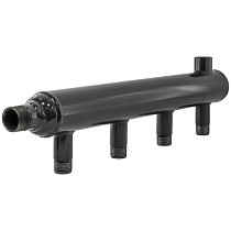 Коллектор распределительный стальной DN 25 PN 16 вход 15-15 2 выхода НР 1/2'' выход под кран Маевского, универсальный PLP купить в Челябинске | "Проконсим"