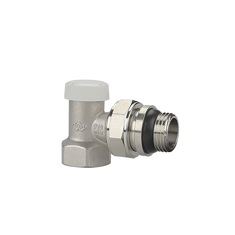 Клапан радиаторный VARMEGA VM10211 DN15 PN10 угловой настроечный G-1/2'' с уплотнением муфта-штуцер купить в Челябинске | "Проконсим"