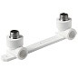 Угольник установочный двойной ПП 20-1/2'' PN 25 с наружной резьбой белый Pro Aqua PA280108P купить в Челябинске | "Проконсим"