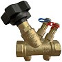Клапаны балансировочные латунные DN 15-50 PN 16 наклонный с измерительными ниппелями и дренажом РИДАН MVT-R купить в Челябинске | "Проконсим"