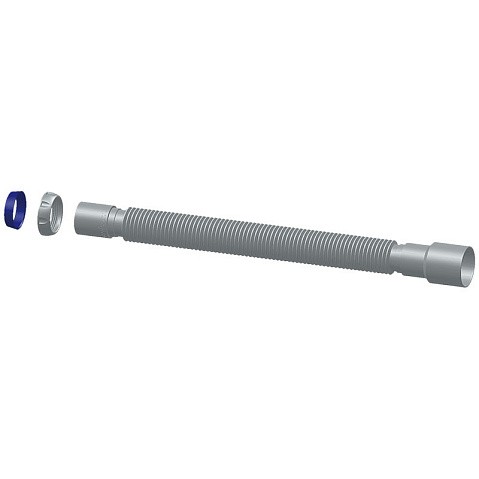 Труба гофрированная Unicorn D125, 40х50 гибкий отвод, 1 1/2'' х40 с уплотнительным кольцом, 1200мм купить в Челябинске | "Проконсим"
